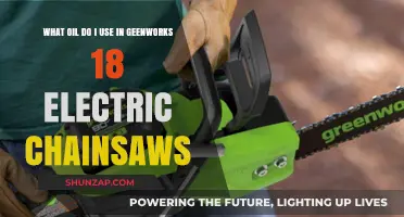 Best Oil for Greenworks 18 Electric Chainsaw Maintenance Guide