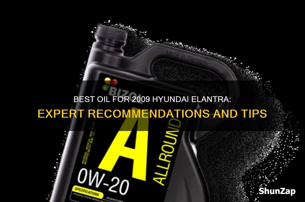what oil should i use for 2009 handai electra