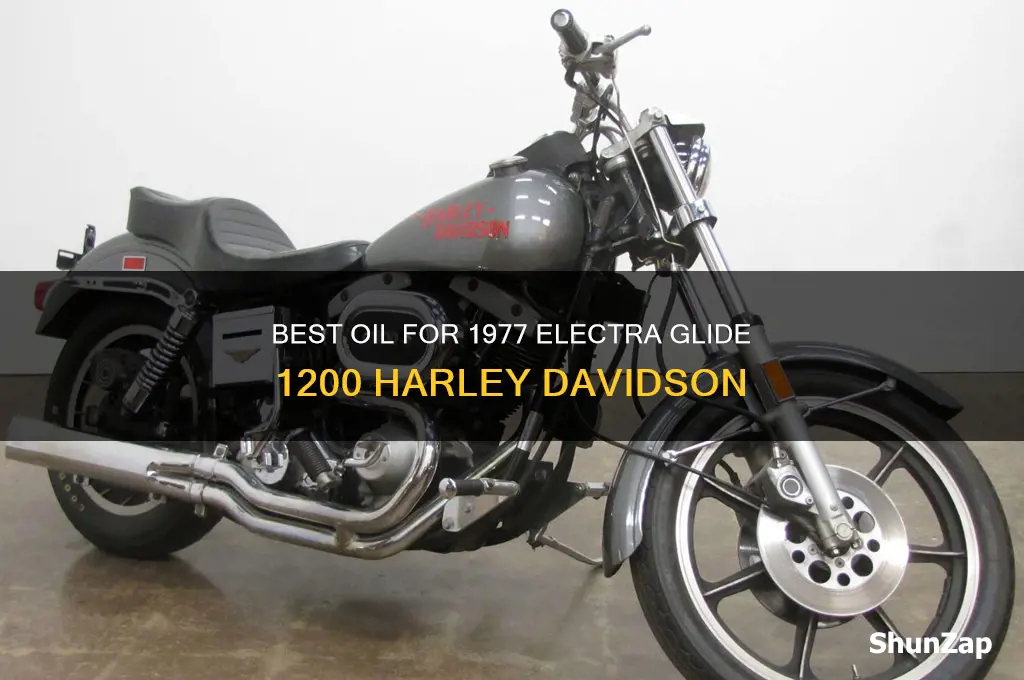 what oil to use on a 77 electra glide 1200
