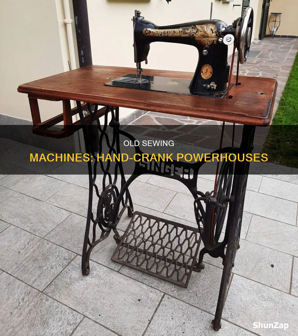 what old sewing machines are not electric