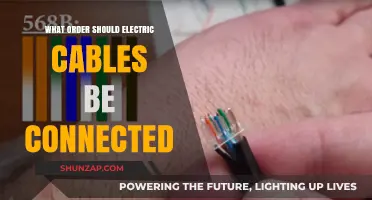 Electric Cable Connections: Order and Safety First