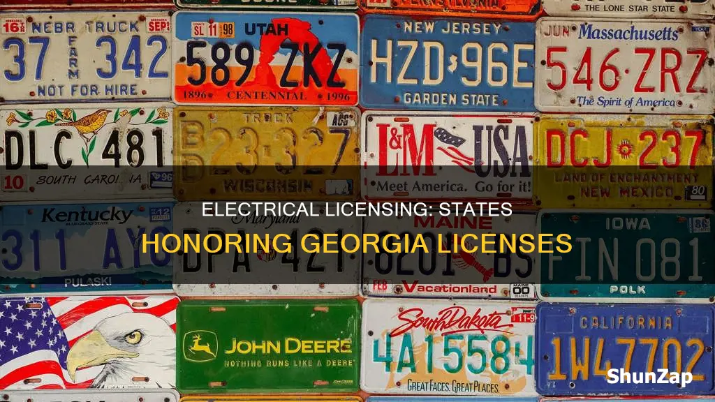 what other states recognize georgia electrical license