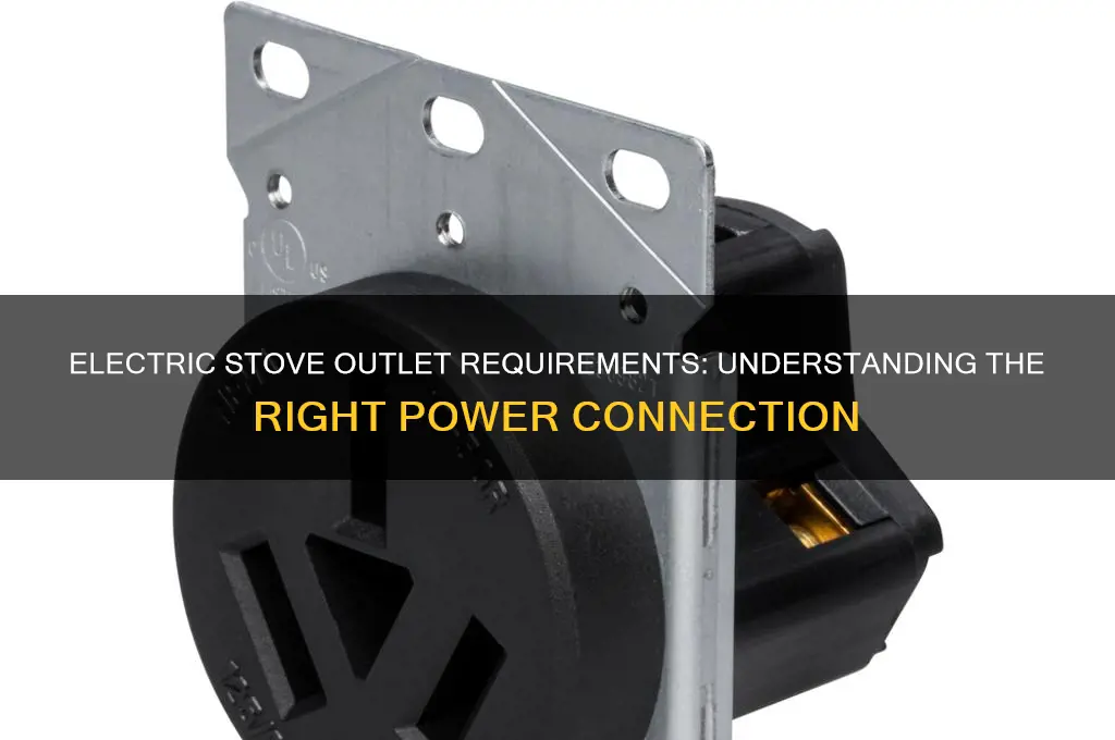 what outlet does an electric stove use