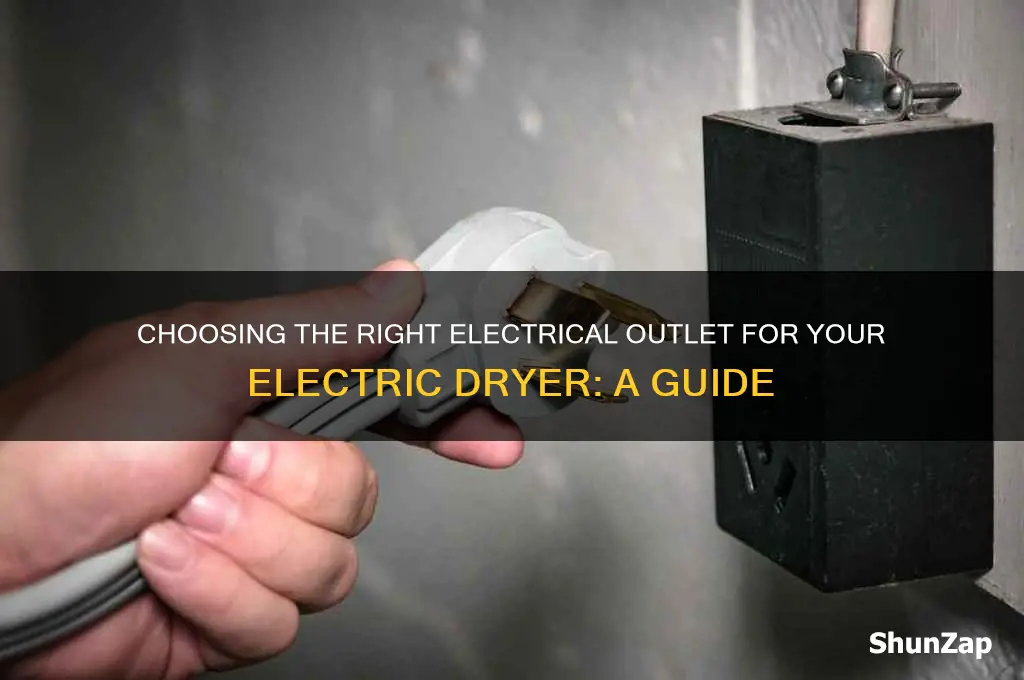 what outlet is used for an electric dryer