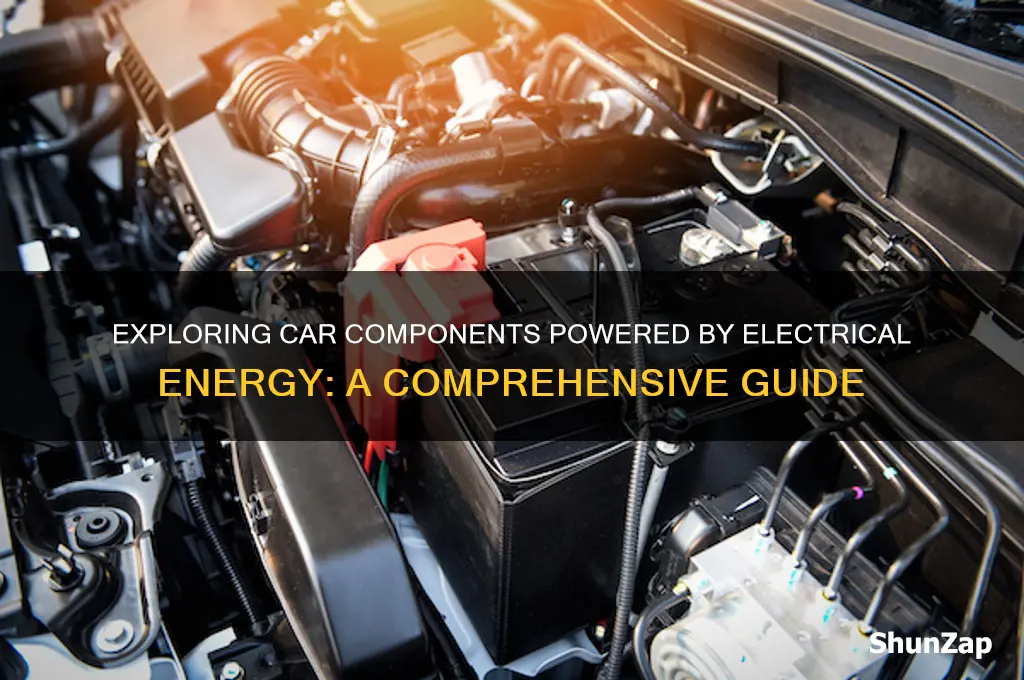 what parts of a car use electrical energy
