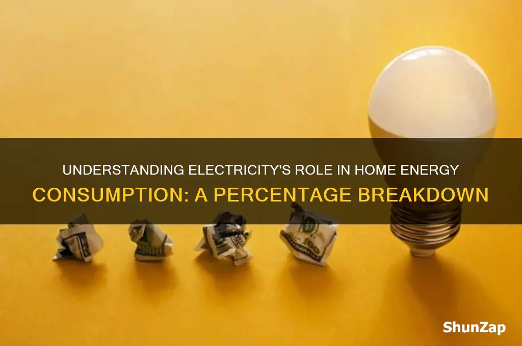 what percent of home energy use is electricity