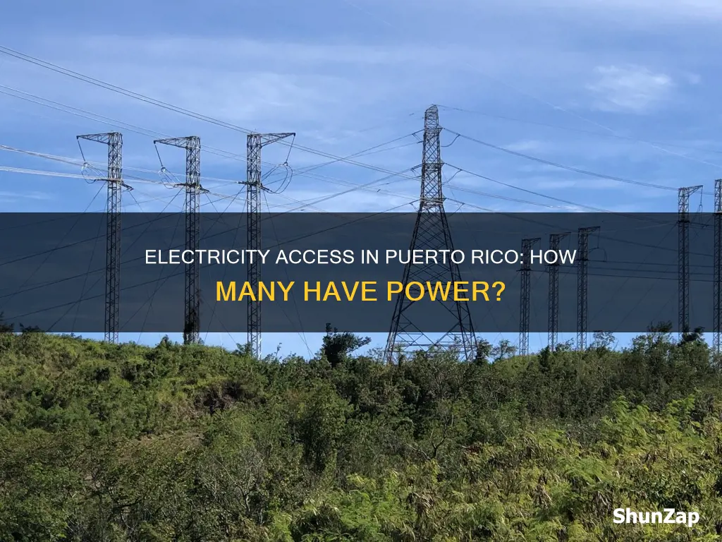 what percent of puerto rico has electricity