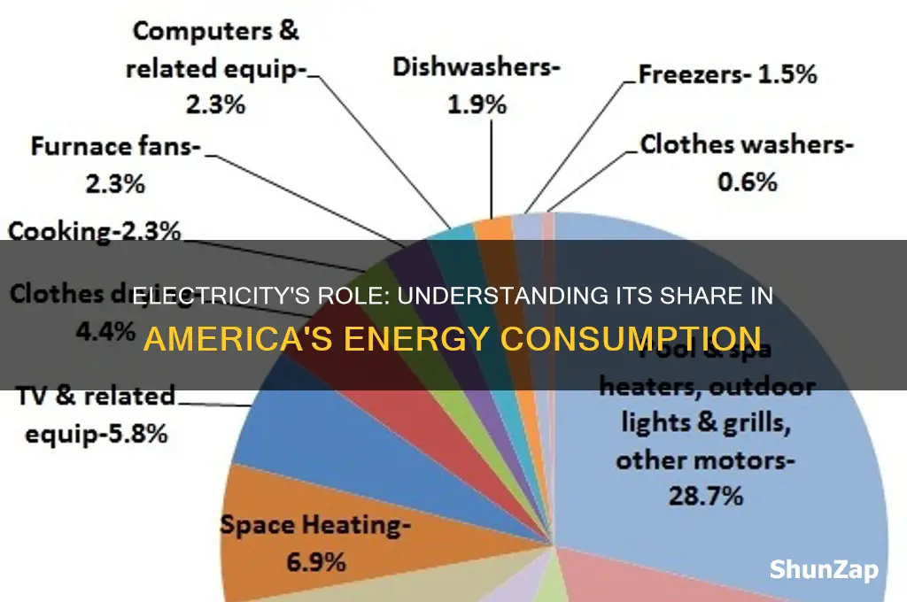 what percent of us energy use is electricity