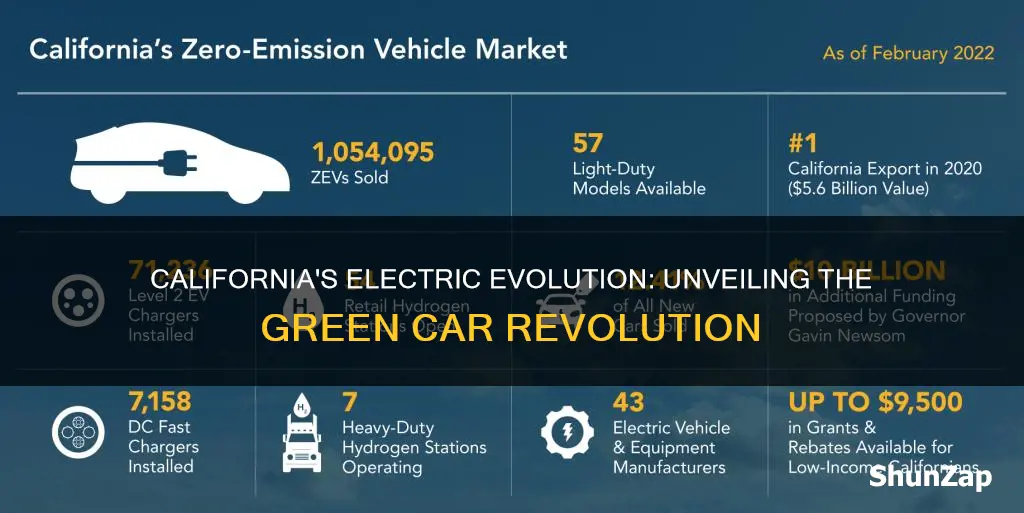 what percent of vehicles in california are electric