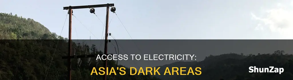 what percentage of asia is without electricity