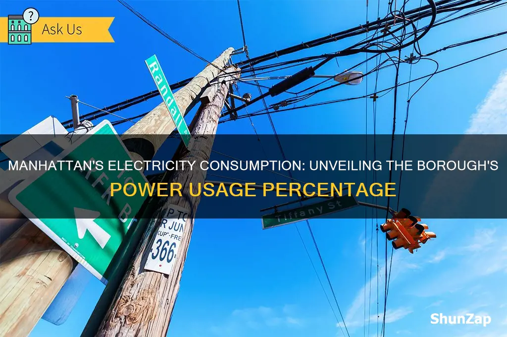 what percentage of electricity is used in manhattan new york