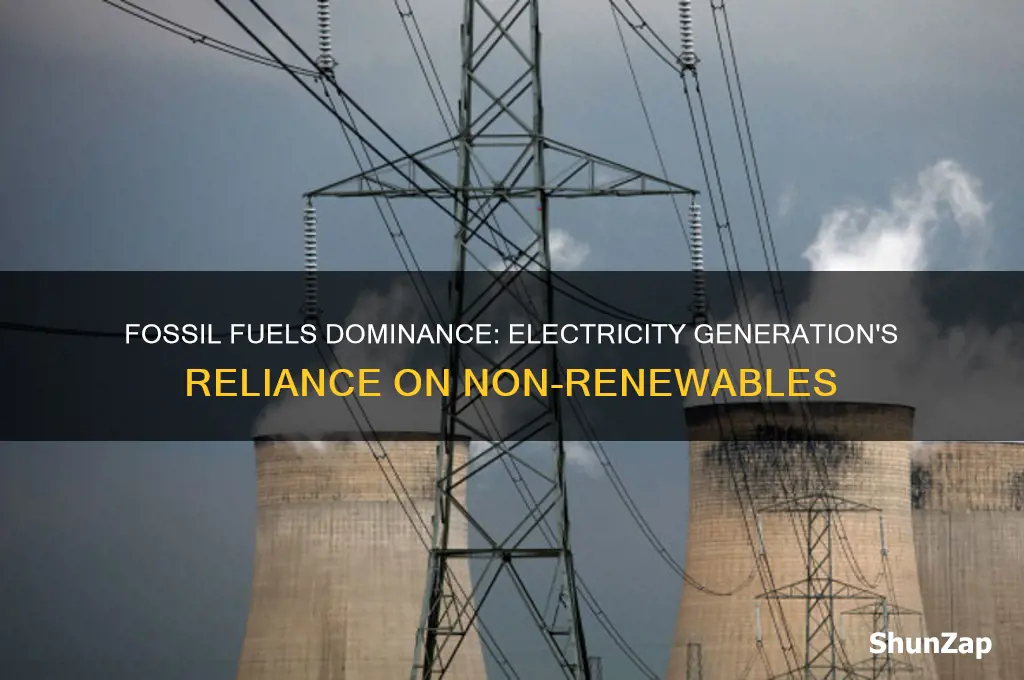 what percentage of fossil fuels is used for electricity