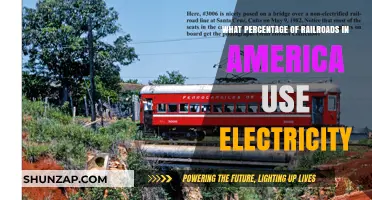 Electric Railroads in America: Current Usage and Percentage Insights