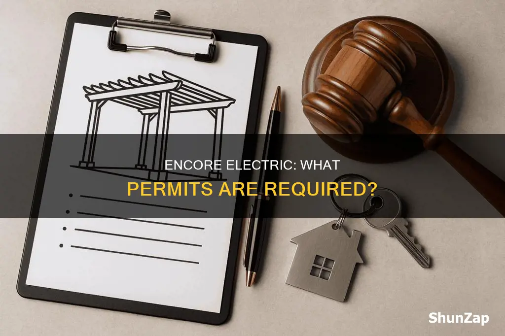 what permit is required for encore electric