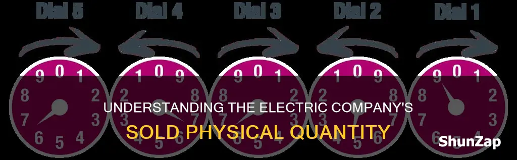 what physical quantity does the electric company sell