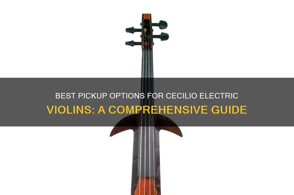 what pickup is used for a cecilio electric violin