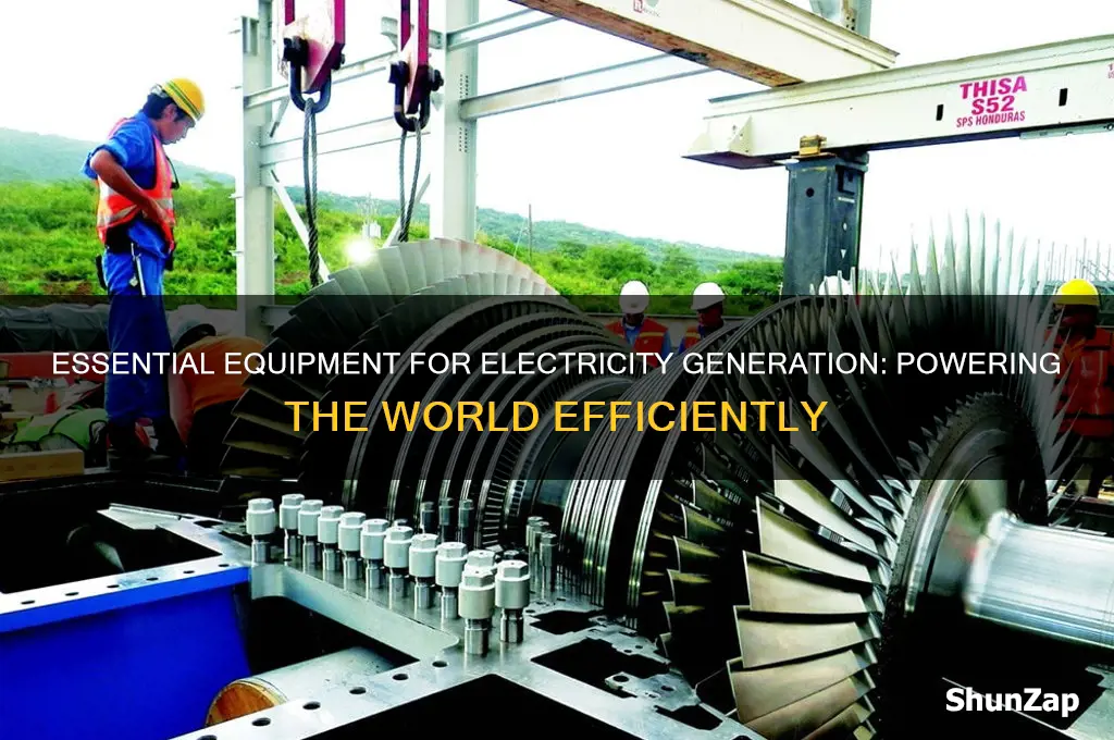 what piece of equipment is used to produce electricity