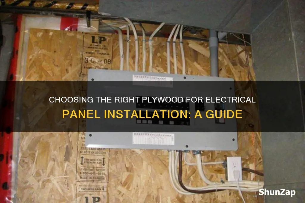 what plywood to use for electrical panel