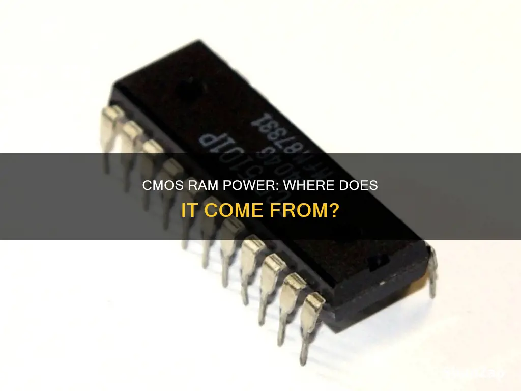 what provides electricity to the cmos ram