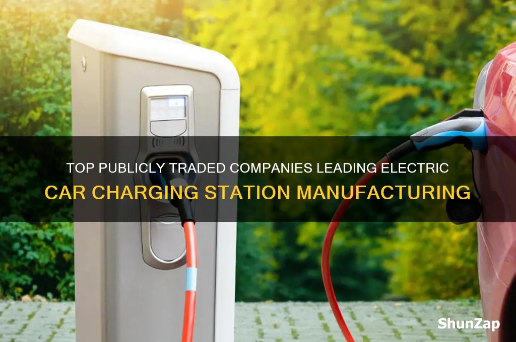 what publicly traded company makes electric car charging stations