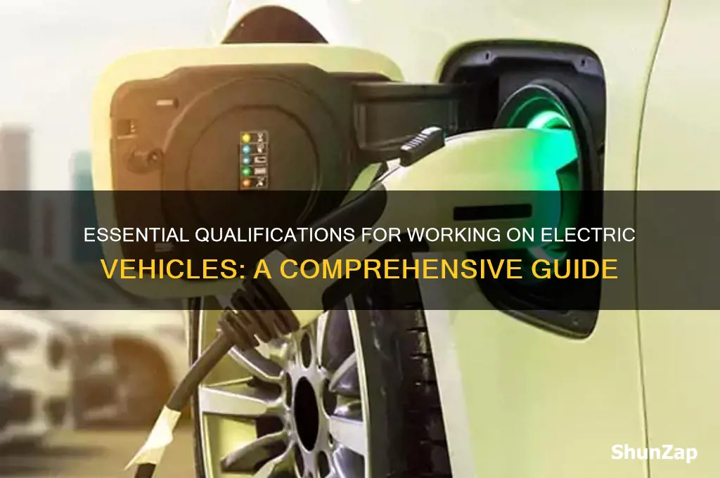 what qualifications do you need to work on electric cars