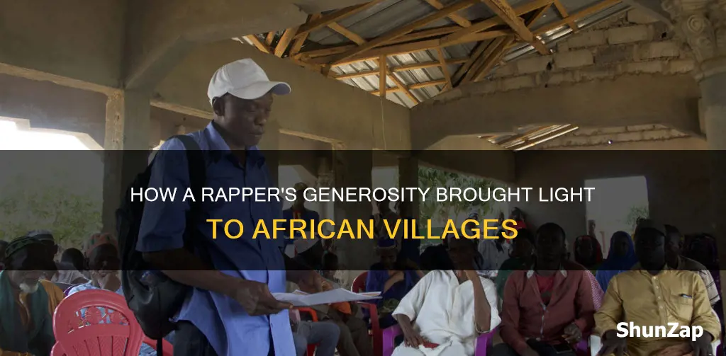 what rapper gave electricity to african villages