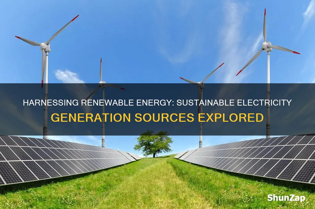 what renewable energy resources can be used to generate electricity