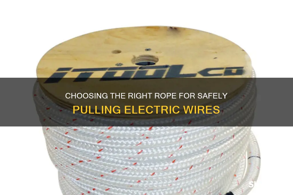what rope to use to pull electric wires