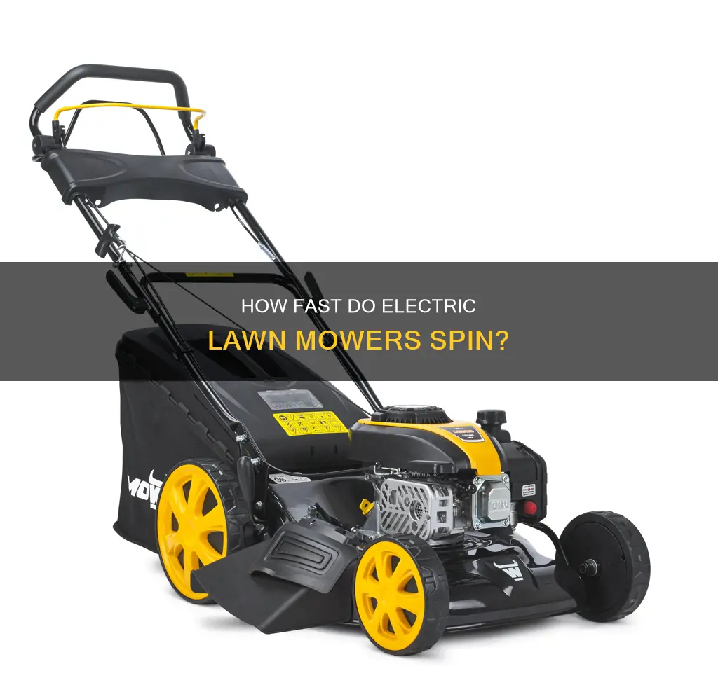 what rpm do electric lawn mowers run