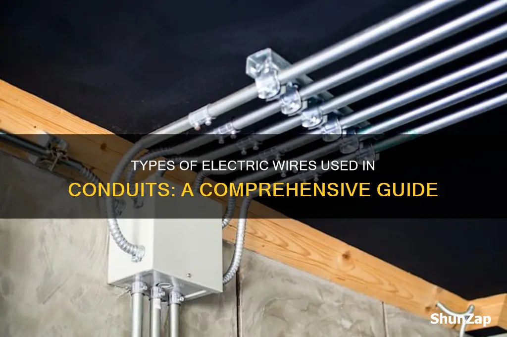 what ryor of electric wires are used in a conduut