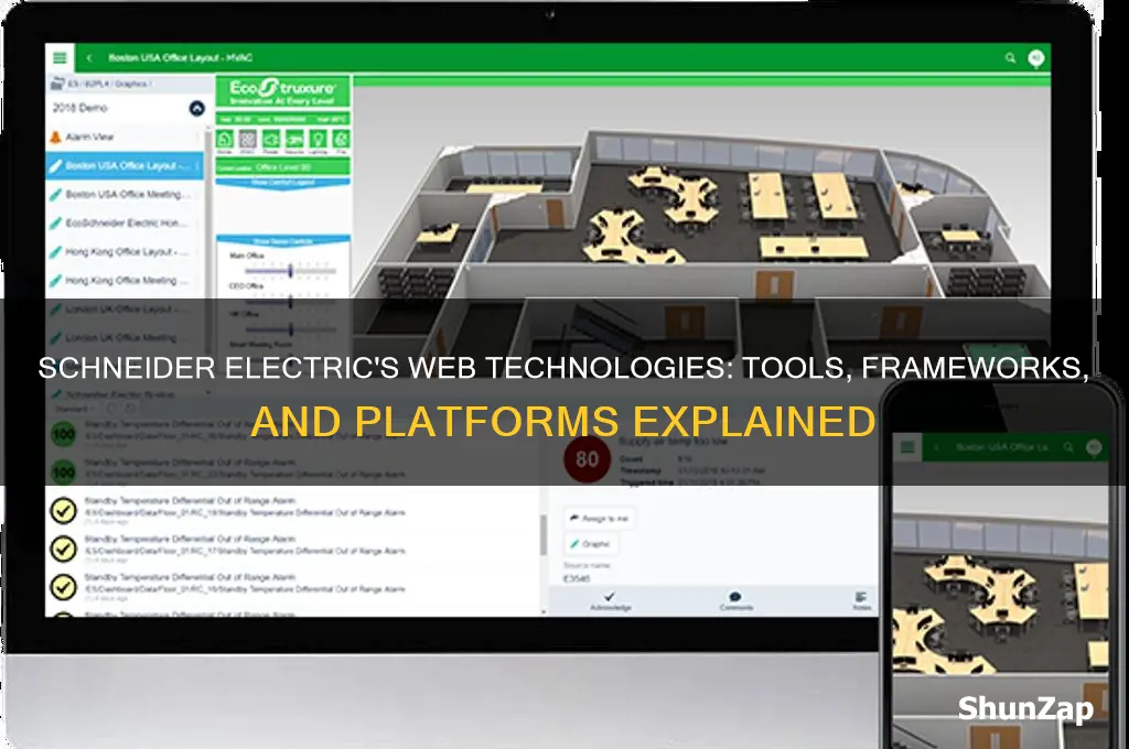 what schneider electric use for web