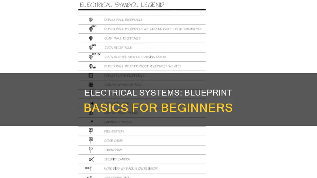 what section in blueprints are electrical systems