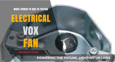 Choosing the Right Screw to Secure Your Electrical Box Fan