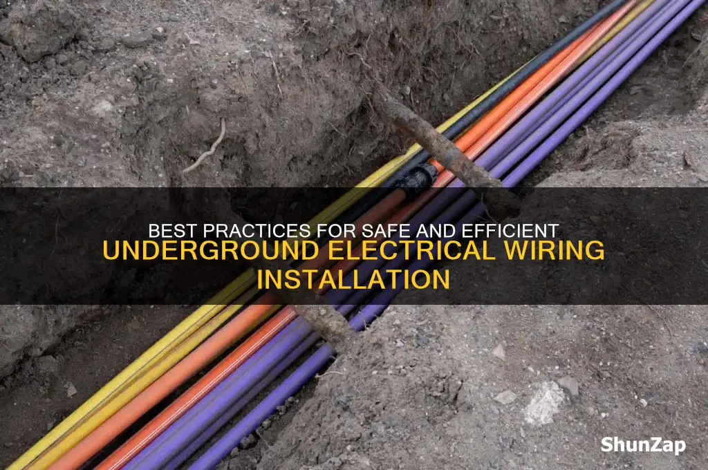what should be used when run electrical underground