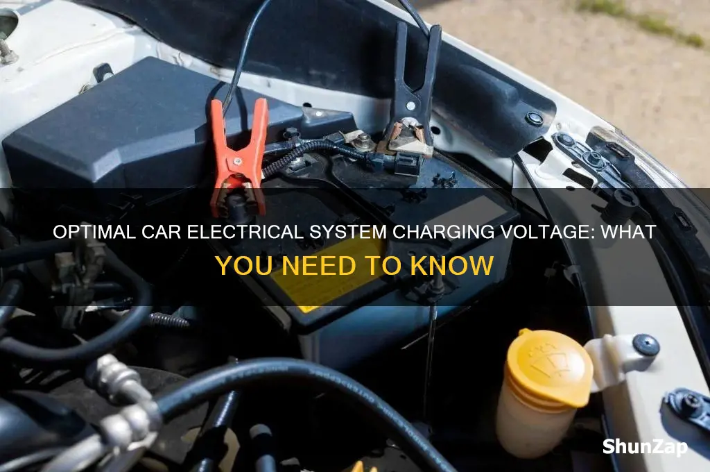what should my car electrical system charge at