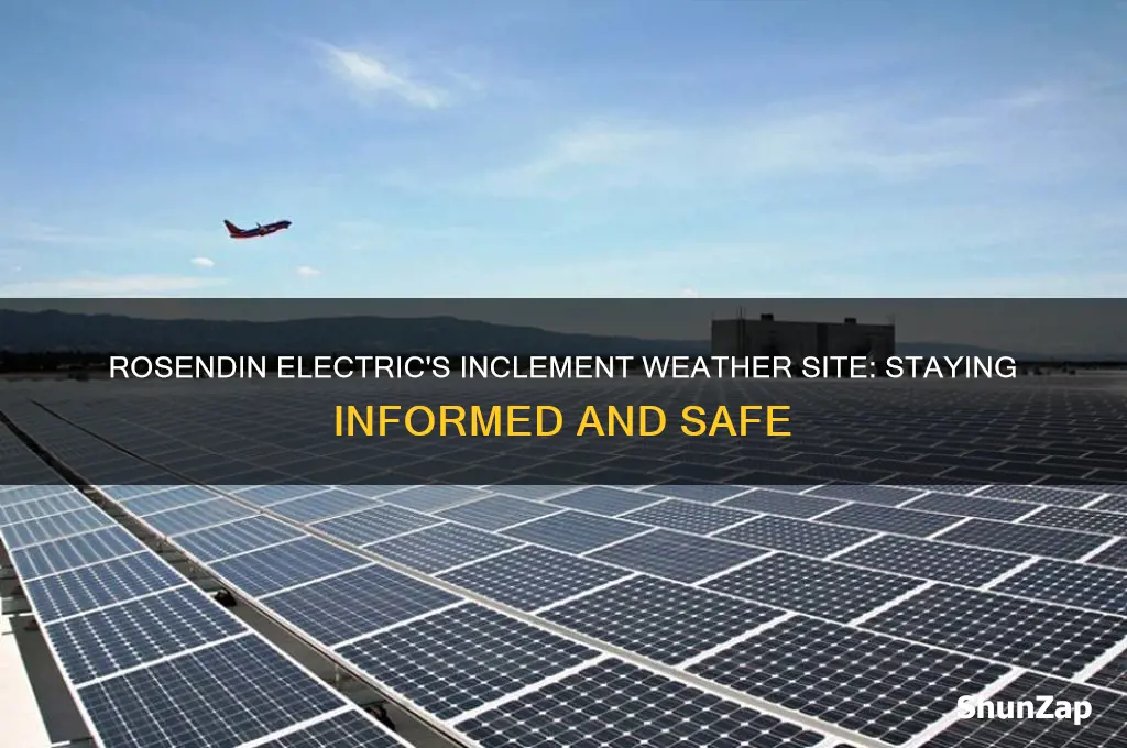 what site does rosendin electric use for inclement weather