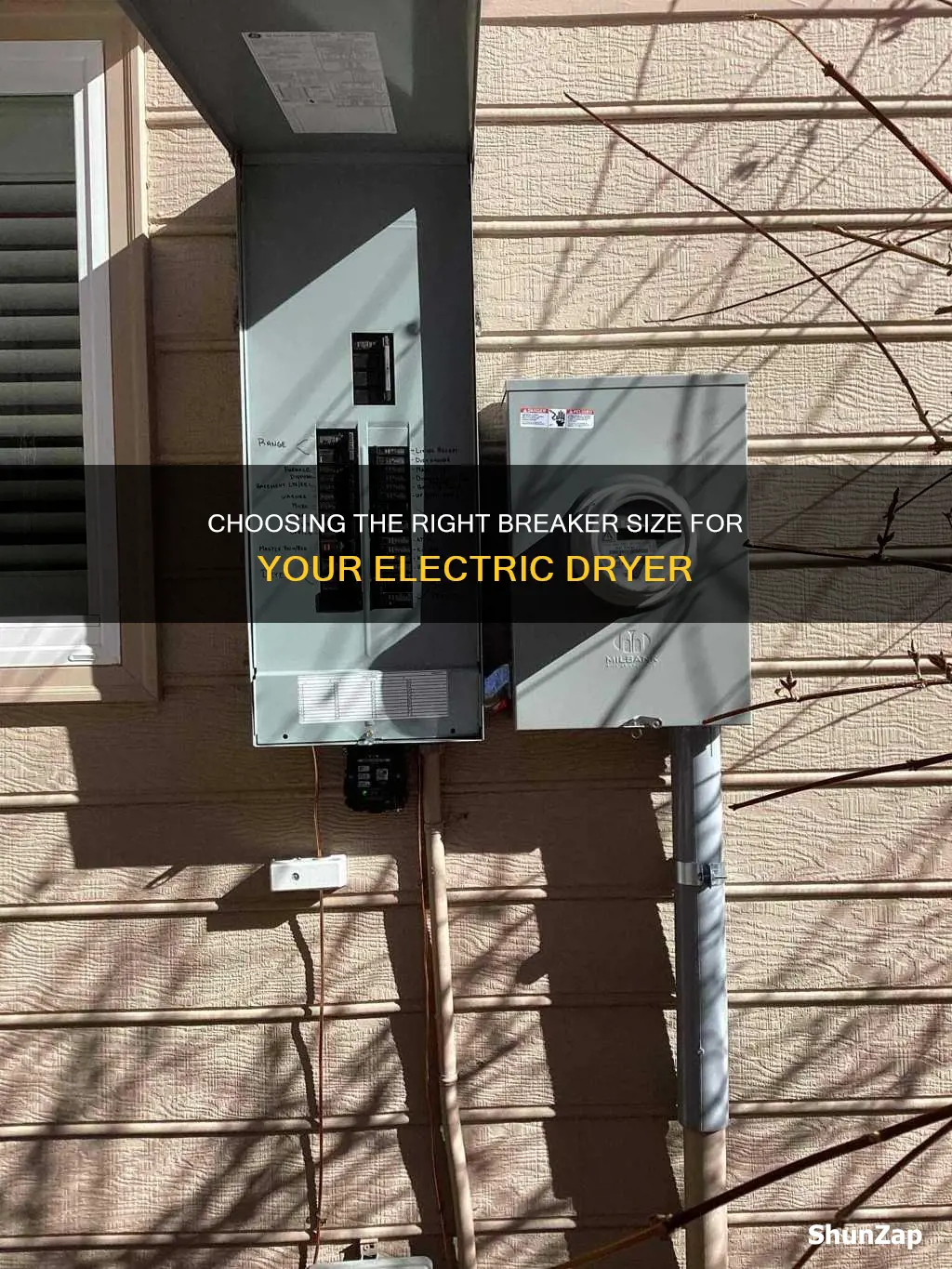 what size breaker for an electric dryer