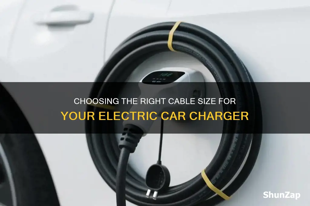 what size cable for electric car charger