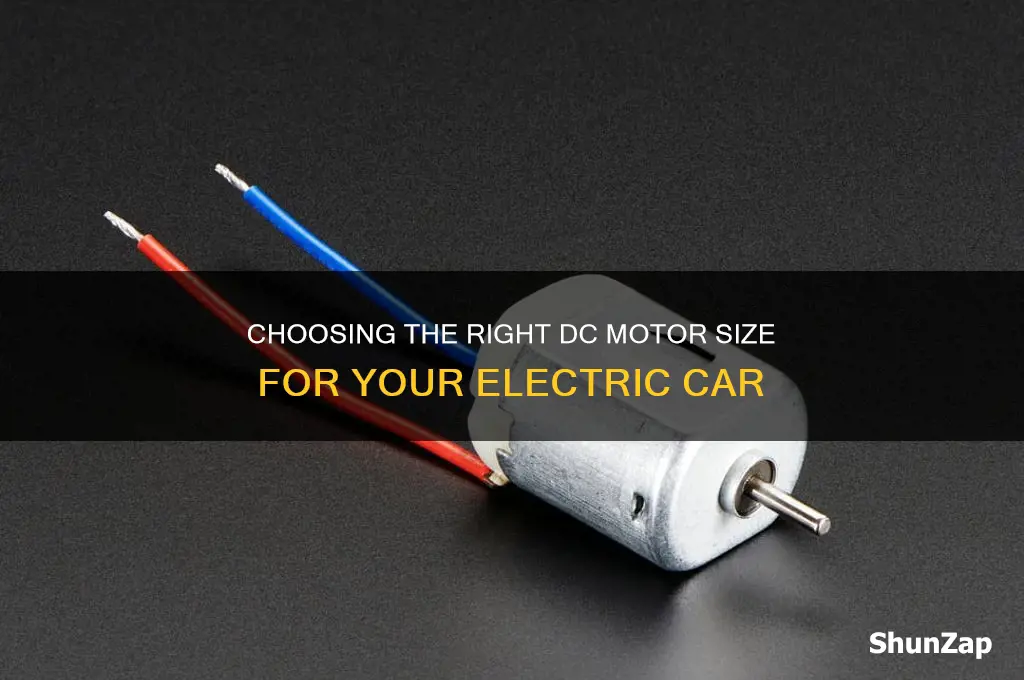 what size dc motor for electric car