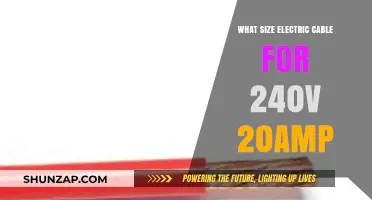 Best Electric Cable Size for 20Amp at 240V