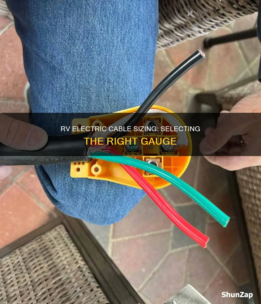 what size electric cable for an rv