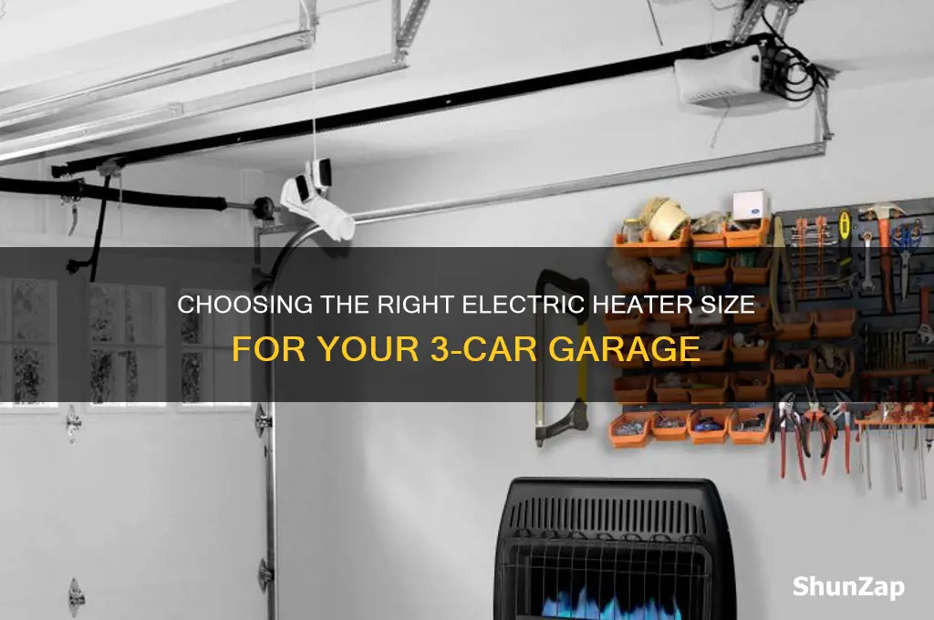 what size electric heater for 3 car garage