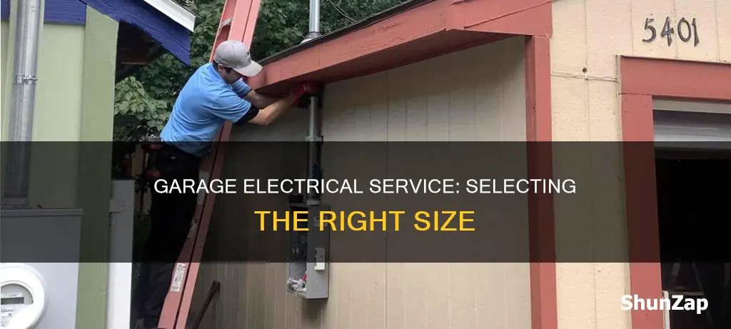 what size electrical service for a garage