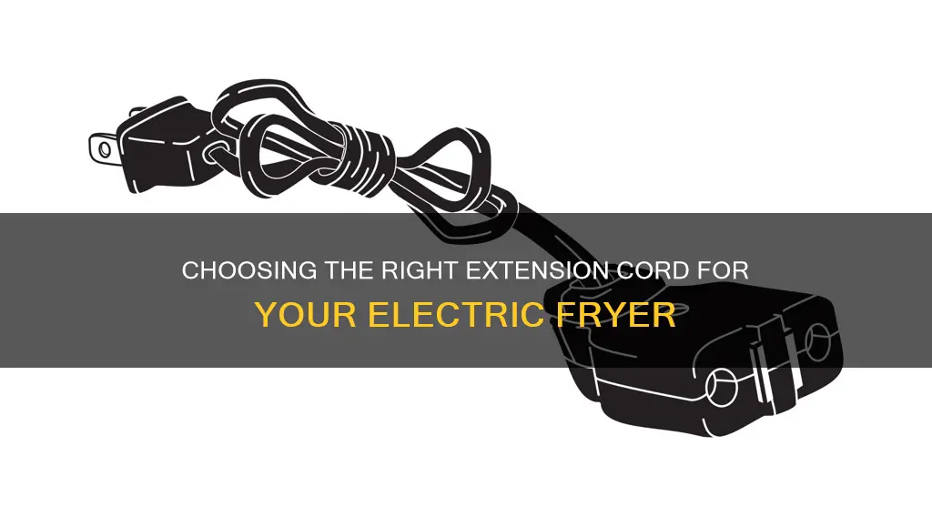 what size extension cord for electric fryer