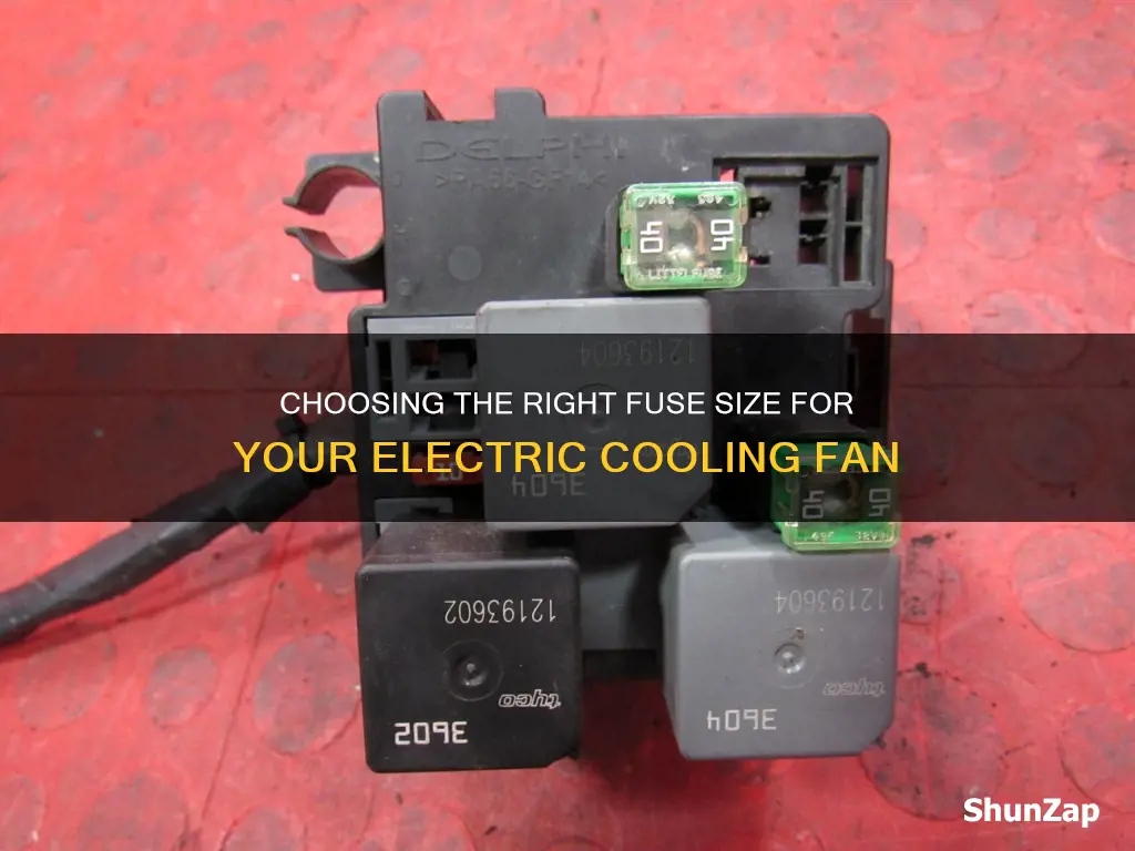 what size fuse for electric cooling fan