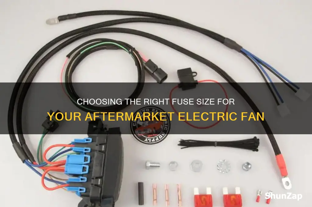 what size fuse should a aftermarket automotive electric fan use