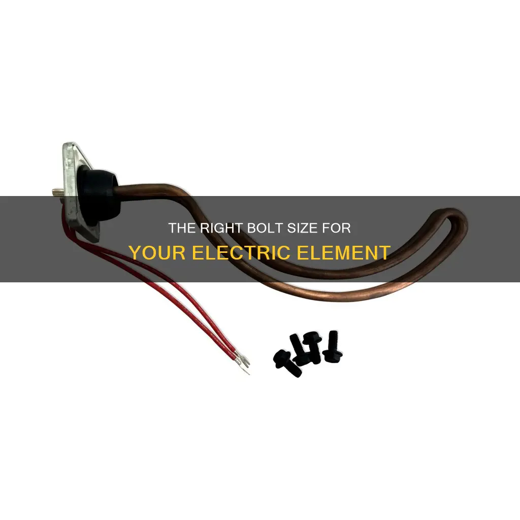 what size is an electric element bolt