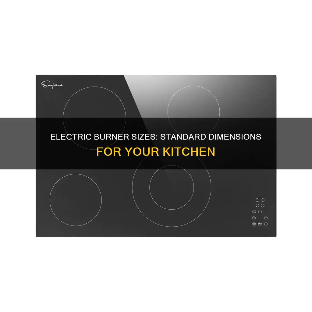 what size is the average electric burner
