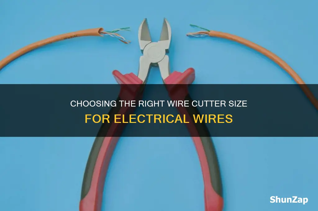 what size wire cutter do i use for electrical wire