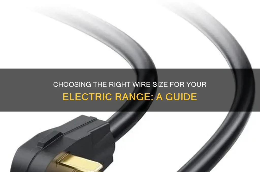 what size wire do you use for an electric range